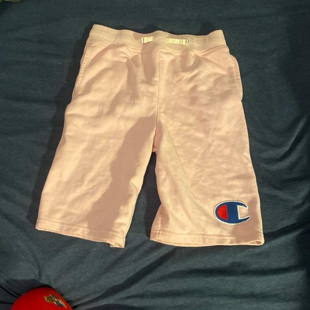 Authentic Champion cotton shorts light pink